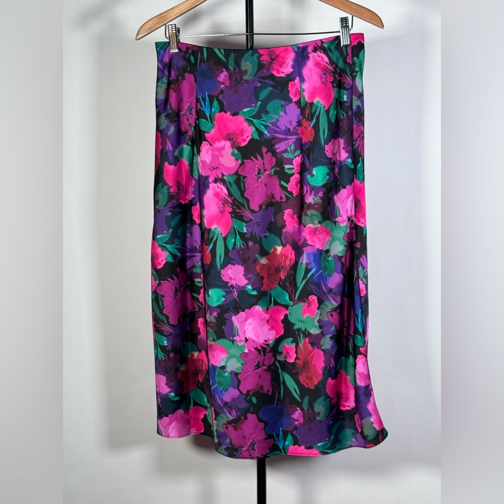 NWT JCrew Gwyneth slip skirt in watercolor floral - Picture 3 of 3